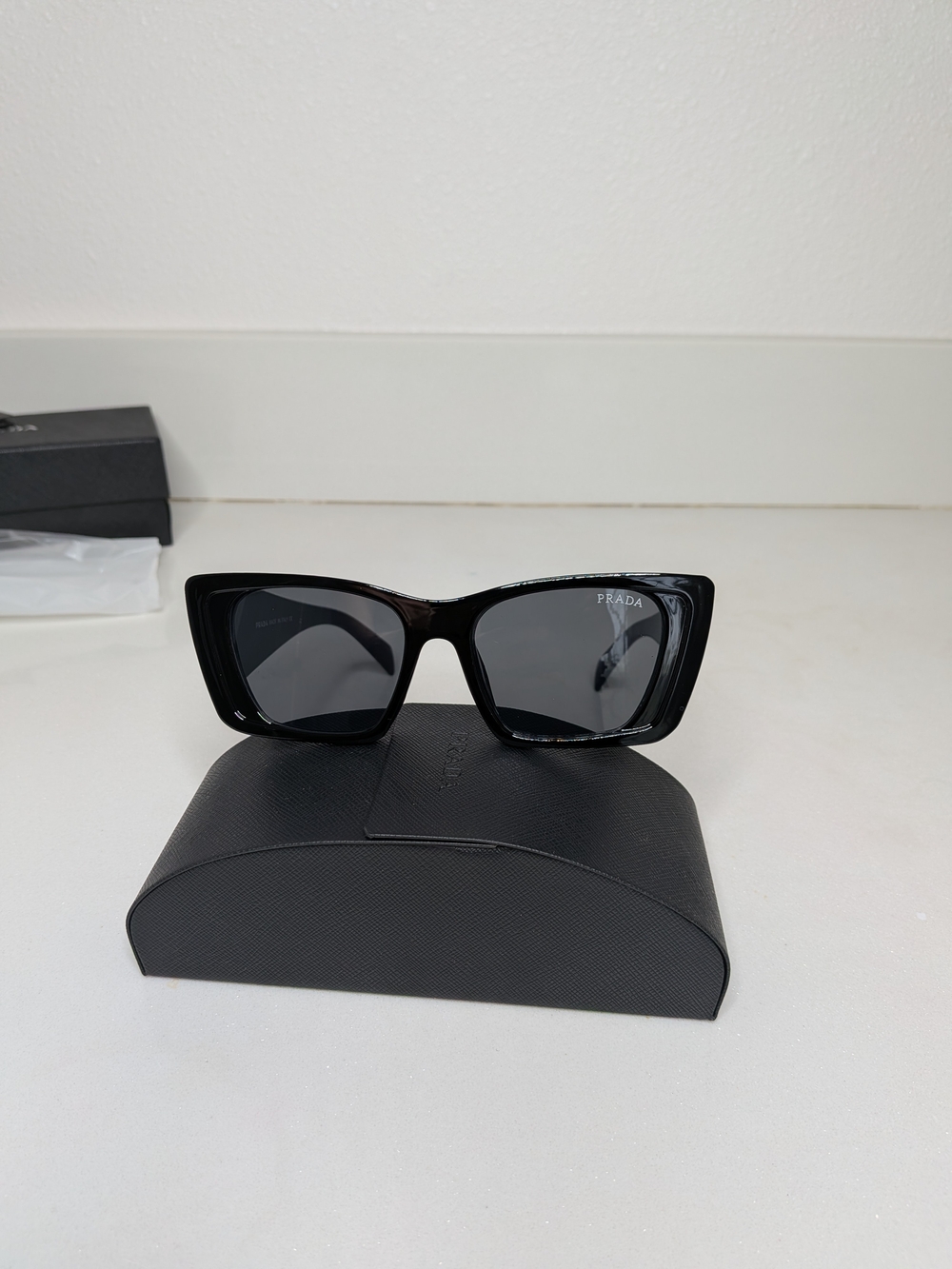 Prada Black Cat-Eye Sunglasses - Picture 4 of 11